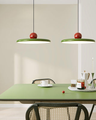 Lustra Suspension Swag Verte et Rouge