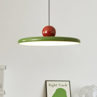 Lustra Suspension Swag Verte et Rouge