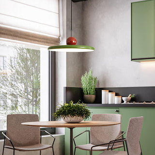 Lustra Suspension Swag Verte et Rouge