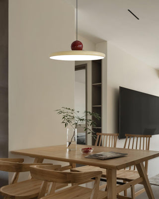 Lustra Suspension Swag Verte et Rouge