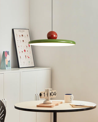 Lustra Suspension Swag Verte et Rouge