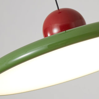 Lustra Suspension Swag Verte et Rouge