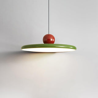 Lustra Suspension Swag Verte et Rouge