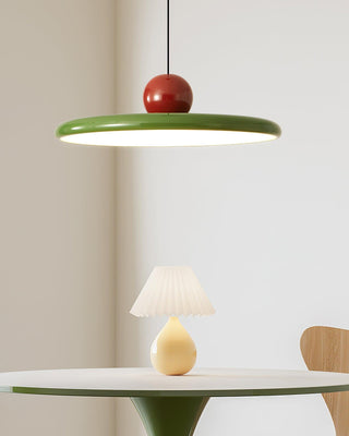 Lustra Suspension Swag Verte et Rouge