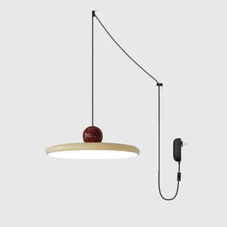 Lustra Suspension Swag Verte et Rouge