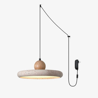 Covarel Suspension Minimaliste en Travertin à Brancher