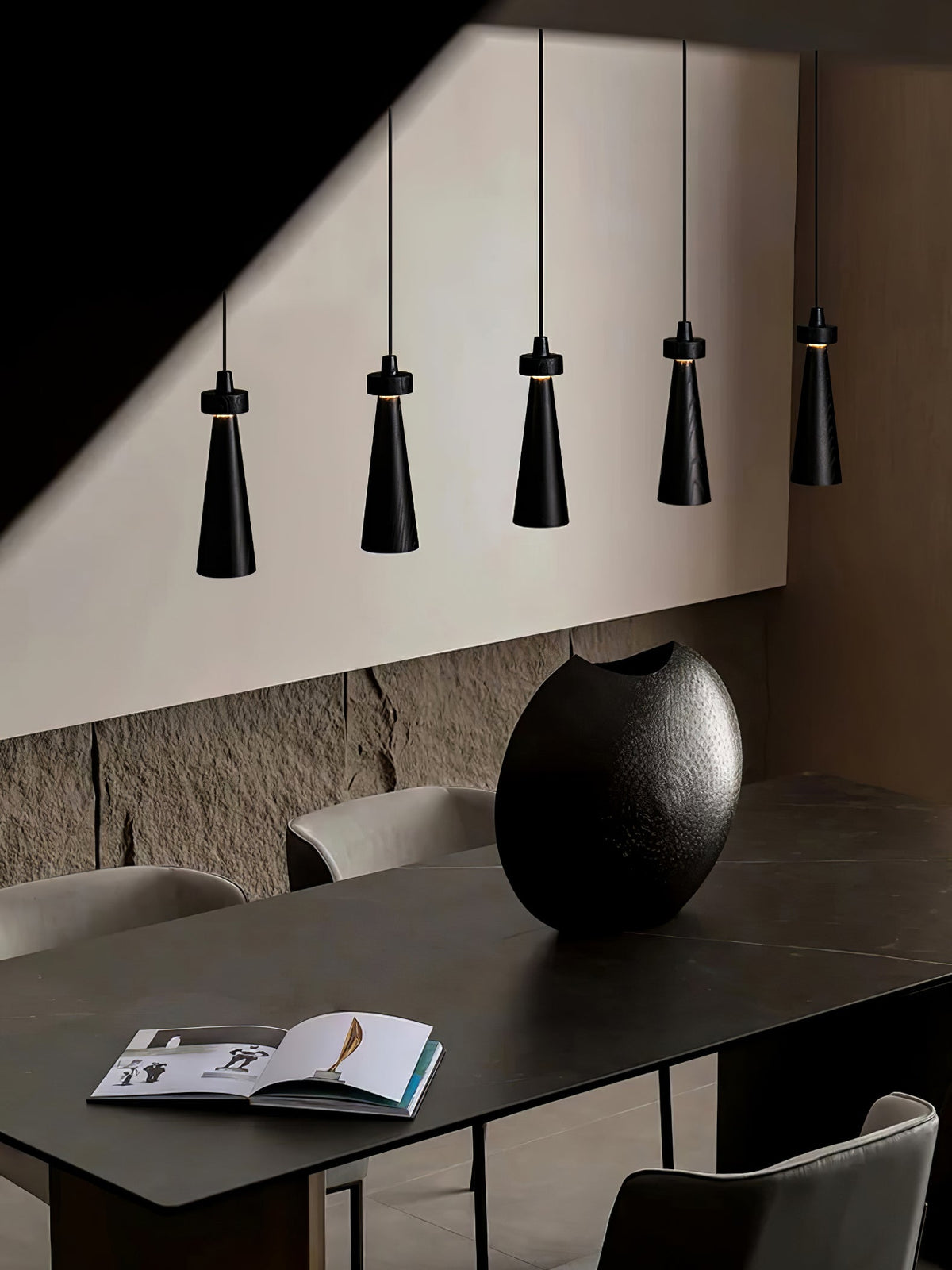 Taper Suspension en Bois Minimaliste