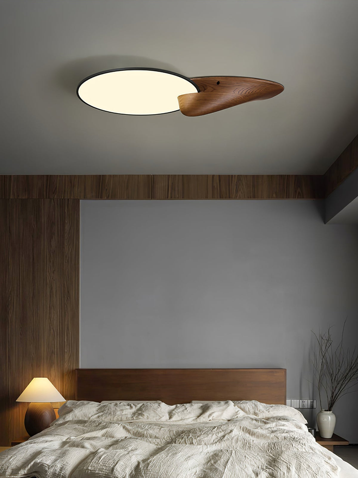 Fiorara Premium Élégance Pic Bois Plafonnier