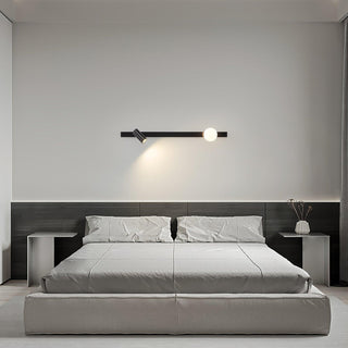 Elarise Lampe Murale en Laiton et Verre Minimaliste
