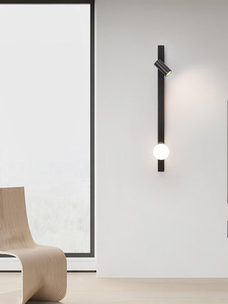 Elarise Lampe Murale en Laiton et Verre Minimaliste