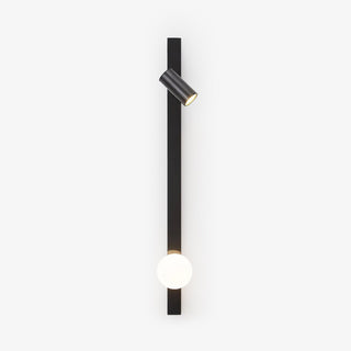 Elarise Lampe Murale en Laiton et Verre Minimaliste