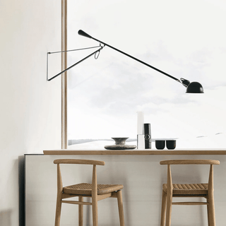 Long Swing Arm Wall Lamp-Neutral Decor
