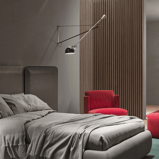 Long Swing Arm Wall Lamp-Neutral Decor