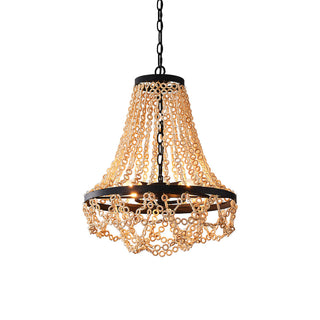 Vevyniel Lustre En Métal Et Bois De Luxe Postmoderne