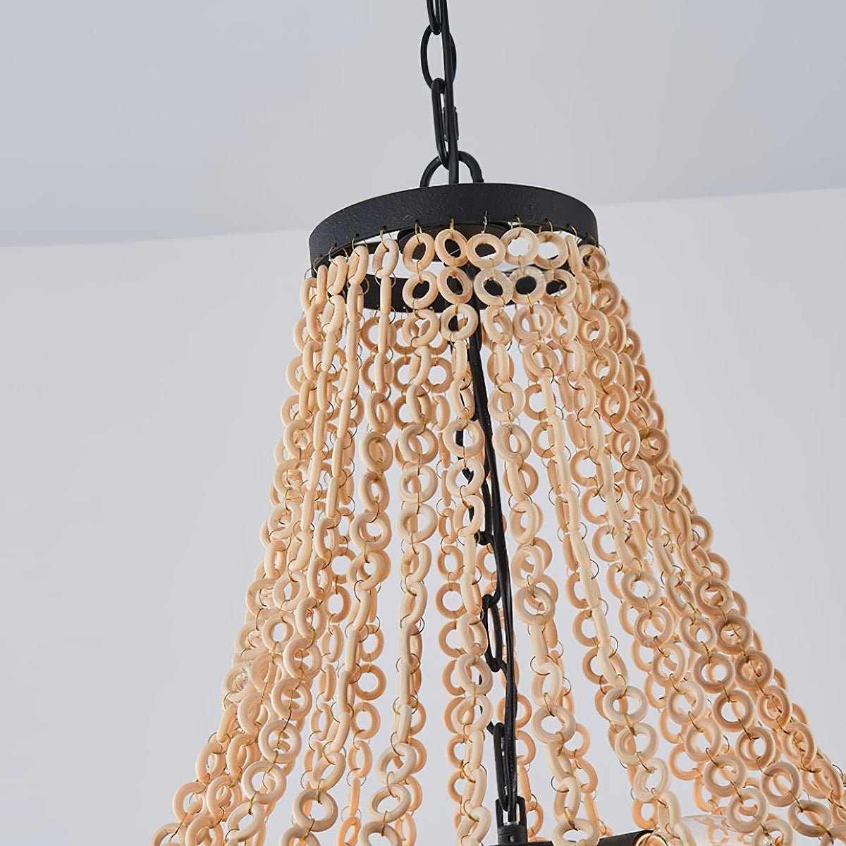 Toriana Lustre En Métal Et Bois De Luxe Postmoderne