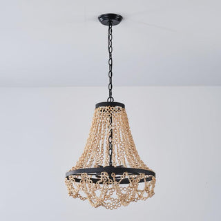 Vevyniel Lustre En Métal Et Bois De Luxe Postmoderne