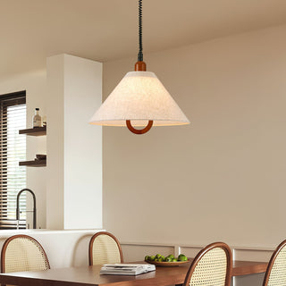 Alcaria Suspension en Tissu Et Bois d'Art Nordique Premium