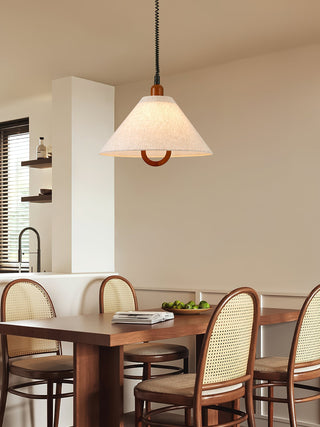 Alcaria Suspension en Tissu Et Bois d'Art Nordique Premium