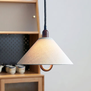 Alcaria Suspension en Tissu Et Bois d'Art Nordique Premium