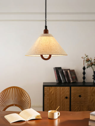 Alcaria Suspension en Tissu Et Bois d'Art Nordique Premium