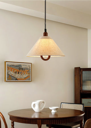 Alcaria Suspension en Tissu Et Bois d'Art Nordique Premium
