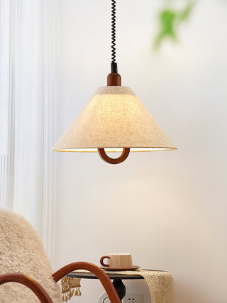 Alcaria Suspension en Tissu Et Bois d'Art Nordique Premium