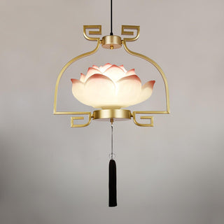 Lotus Lustre oriental en résine