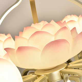 Lotus Lustre oriental en résine
