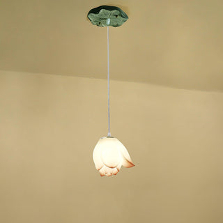 Lustra Suspension 7 Lumières Rose Blanc