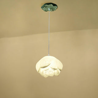 Lustra Suspension 7 Lumières Rose Blanc