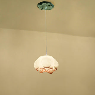 Lustra Suspension 7 Lumières Rose Blanc