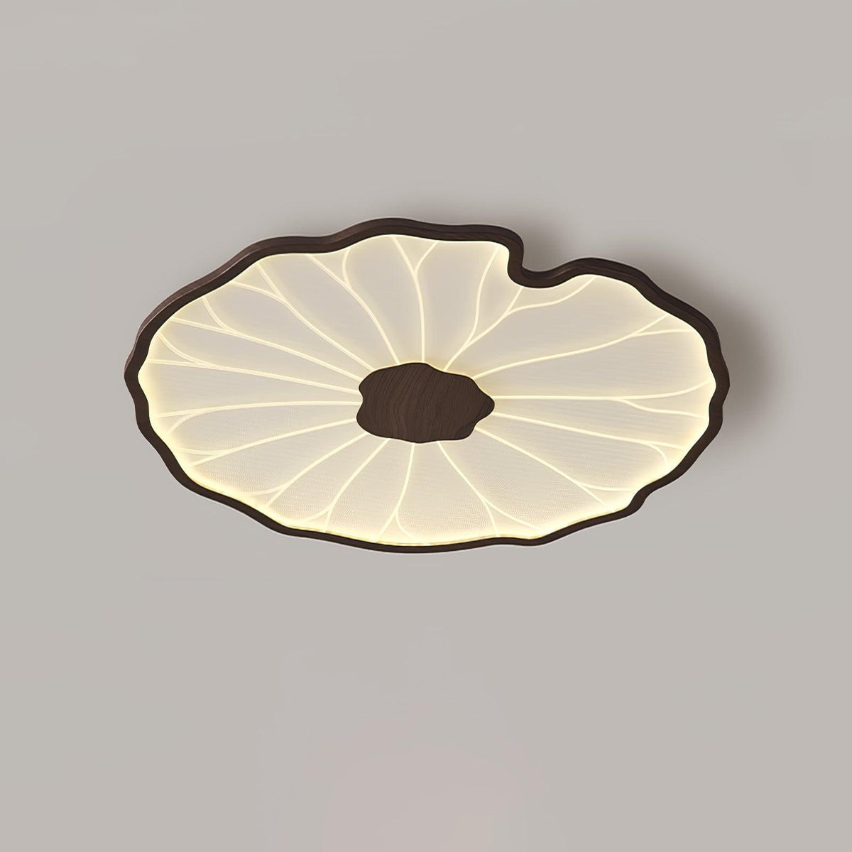 Vostel Plafonnier Feuille de Lotus avec Finition Bois-Cielum