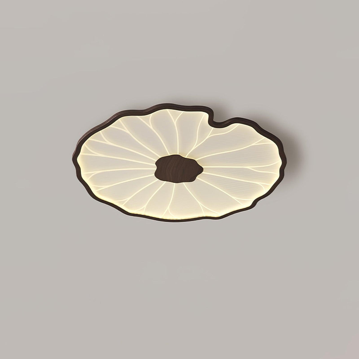 Vostel Plafonnier Feuille de Lotus avec Finition Bois-Cielum