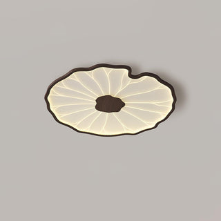 Solara Plafonnier Feuille de Lotus avec Finition Bois-Luire
