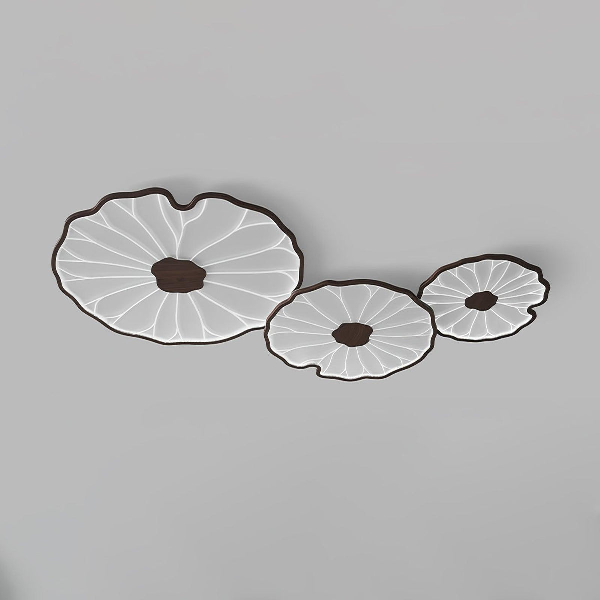 Vostel Plafonnier Feuille de Lotus avec Finition Bois-Cielum