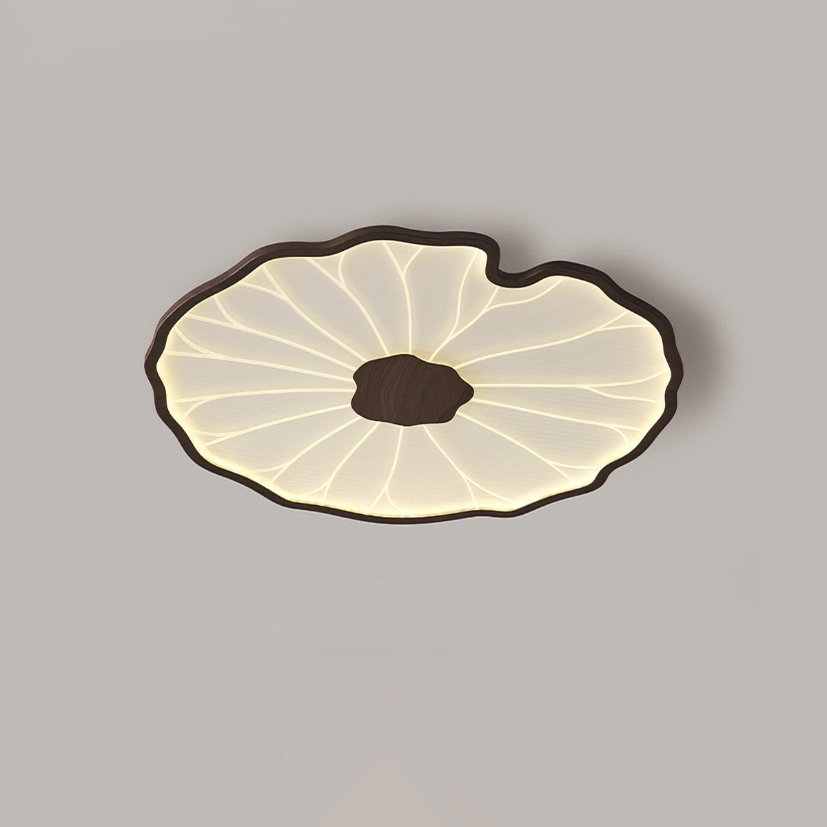 Vostel Plafonnier Feuille de Lotus avec Finition Bois-Cielum