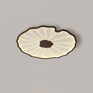 Solara Plafonnier Feuille de Lotus avec Finition Bois-Luire