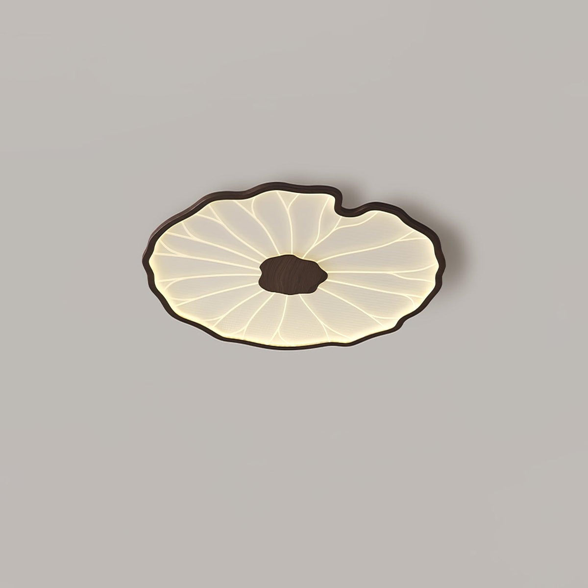 Vostel Plafonnier Feuille de Lotus avec Finition Bois-Cielum