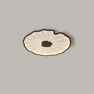Solara Plafonnier Feuille de Lotus avec Finition Bois-Luire