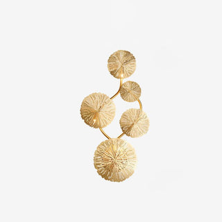 Lustra Applique Murale Feuille De Lotus En Laiton-Luire