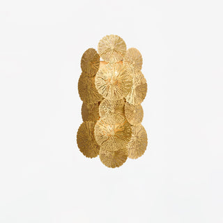 Lustra Applique Murale Feuille De Lotus En Laiton-Luire