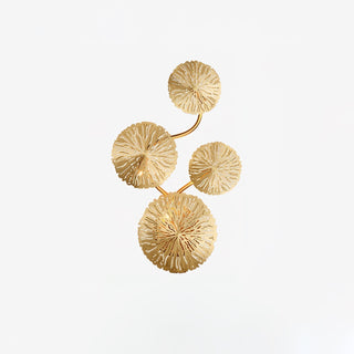 Lustra Applique Murale Feuille De Lotus En Laiton-Luire