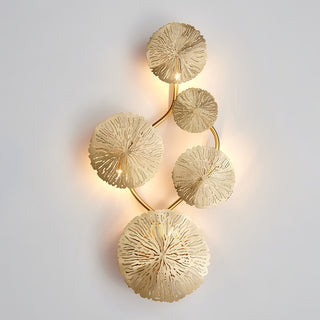 Lustra Applique Murale Feuille De Lotus En Laiton-Luire