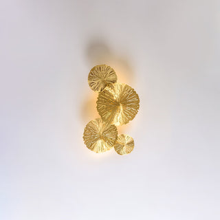 Lustra Applique Murale Feuille De Lotus En Laiton-Luire
