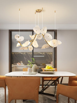 Virinira Lustre en céramique à pétales d'élégance moderne
