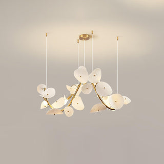 Virinira Lustre en céramique à pétales d'élégance moderne