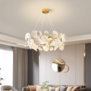 Virinira Lustre en céramique à pétales d'élégance moderne