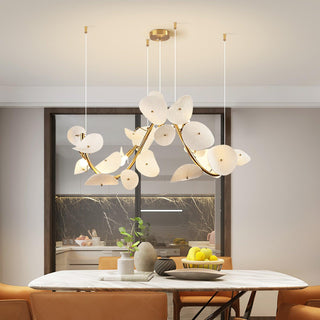 Virinira Lustre en céramique à pétales d'élégance moderne