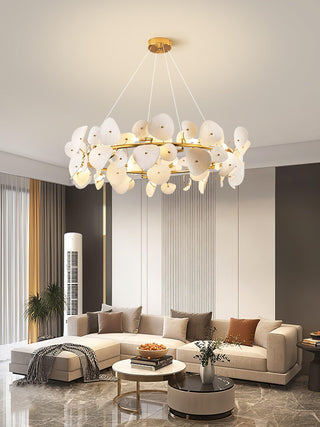 Virinira Lustre en céramique à pétales d'élégance moderne
