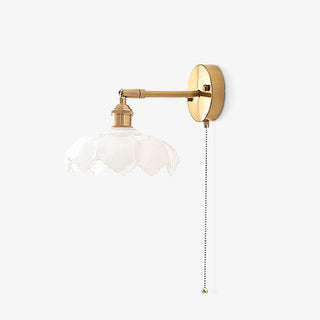 Lotus Applique Murale Verre Art Nordique Orientable